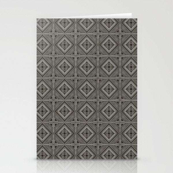 Boho Tiles | Charcoal Stationery Card Gallery Image 2