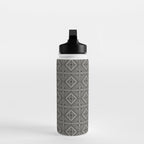 Boho Tiles | Charcoal Water Bottle Gallery Image 3