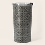 Boho Tiles | Charcoal Travel Mug Gallery Image 2