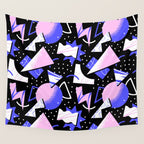 Abstract geometric shape modern pattern art Wall Tapestry Gallery Image 4