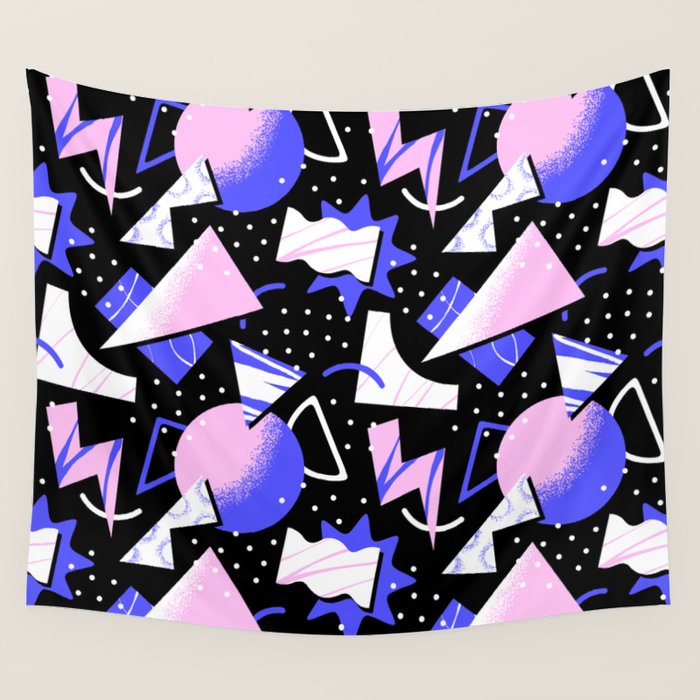 Abstract geometric shape modern pattern art Wall Tapestry Gallery Image 4