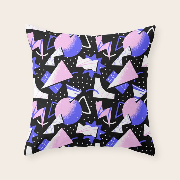 Abstract geometric shape modern pattern art Throw Pillow Gallery Image 6