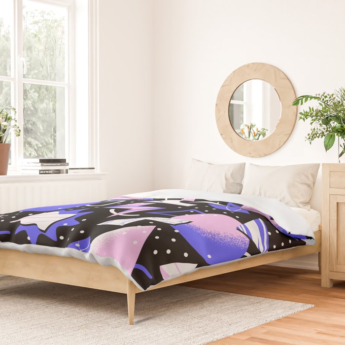 Abstract geometric shape modern pattern art Duvet Cover Gallery Image 2