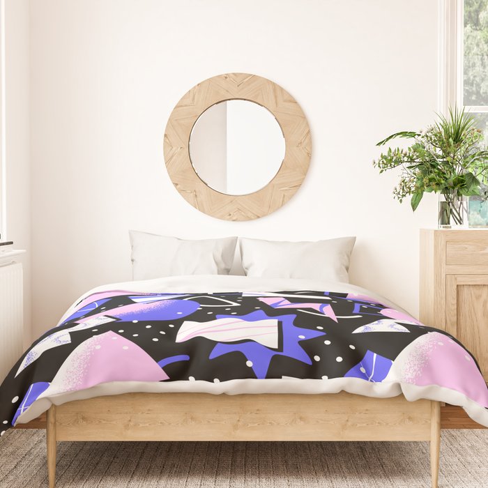 Abstract geometric shape modern pattern art Duvet Cover Gallery Image 3