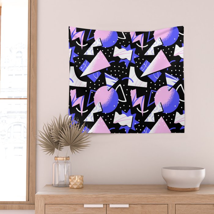Abstract geometric shape modern pattern art Wall Tapestry Gallery Image 2