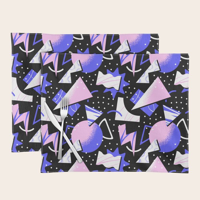 Abstract geometric shape modern pattern art Placemat Gallery Image 1