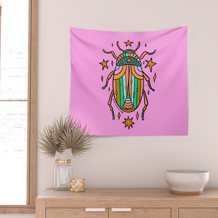 Cancer Beetle Wall Tapestry Gallery Image 2