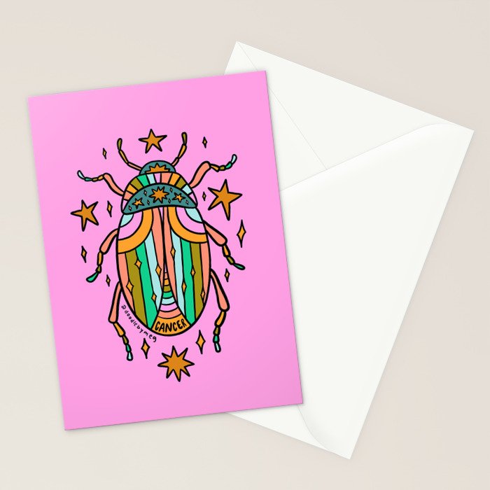 Cancer Beetle Stationery Card Gallery Image 2