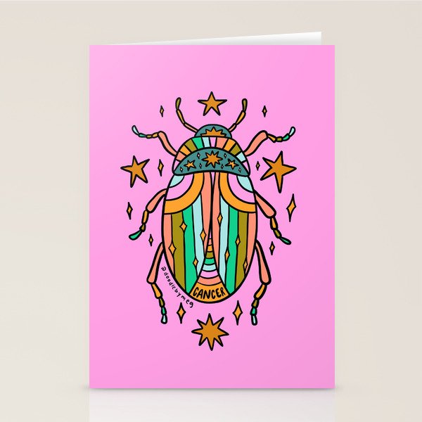Cancer Beetle Stationery Card Gallery Image 2