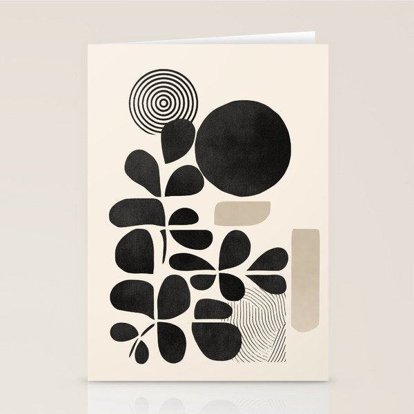Modern Botanicals - Abstract Minimalist Shapes Stationery Card Gallery Image 2