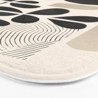 Modern Botanicals - Abstract Minimalist Shapes Bath Mat Gallery Image 3