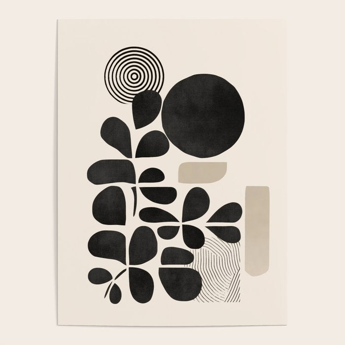 Modern Botanicals - Abstract Minimalist Shapes Poster Gallery Image 4
