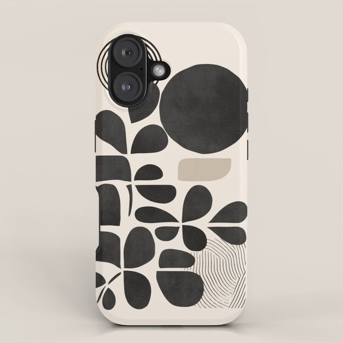 Modern Botanicals - Abstract Minimalist Shapes iPhone Case Gallery Image 1