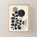Modern Botanicals - Abstract Minimalist Shapes Mini Art Print Gallery Image 1