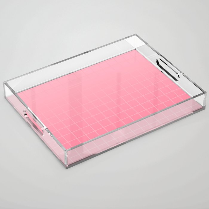Future Grid Dreamy Pastel Pink Ombre Acrylic Tray Gallery Image 1