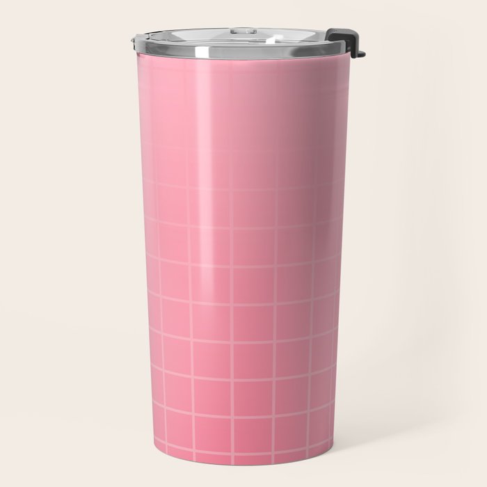 Future Grid Dreamy Pastel Pink Ombre Travel Mug Gallery Image 2