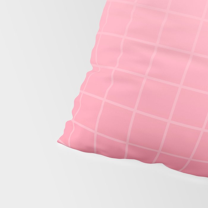 Future Grid Dreamy Pastel Pink Ombre Pillow Sham Gallery Image 4