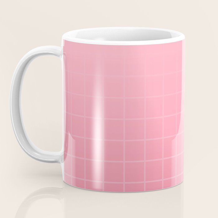 Future Grid Dreamy Pastel Pink Ombre Coffee Mug Gallery Image 3