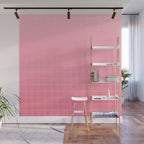 Future Grid Dreamy Pastel Pink Ombre Wall Mural Gallery Image 1