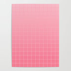 Future Grid Dreamy Pastel Pink Ombre Poster Gallery Image 4