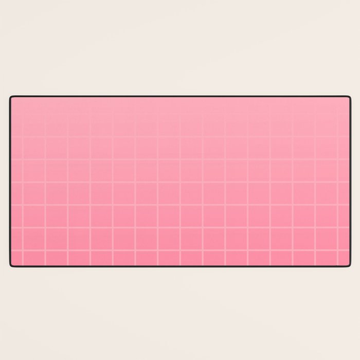 Future Grid Dreamy Pastel Pink Ombre Desk Mat Gallery Image 3