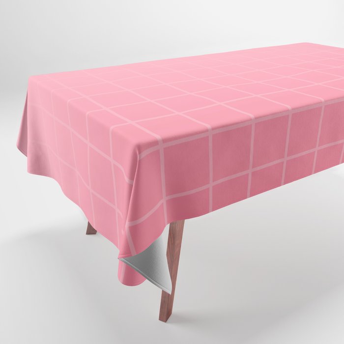 Future Grid Dreamy Pastel Pink Ombre Tablecloth Gallery Image 1