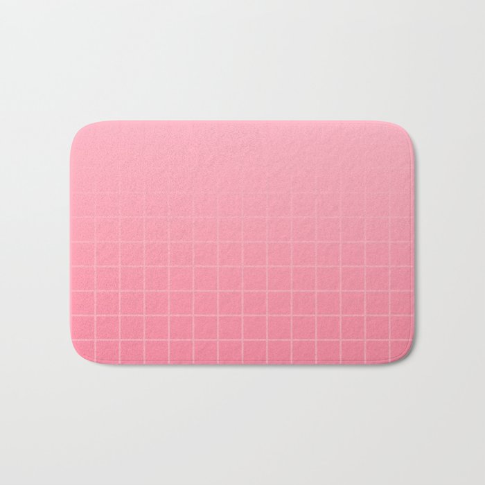 Future Grid Dreamy Pastel Pink Ombre Bath Mat Gallery Image 1