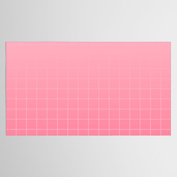 Future Grid Dreamy Pastel Pink Ombre Tablecloth Gallery Image 2