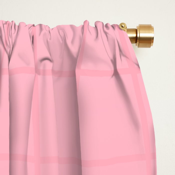 Future Grid Dreamy Pastel Pink Ombre Window Curtain Gallery Image 2