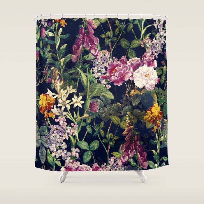Midnight Forest VII Shower Curtain Gallery Image 1
