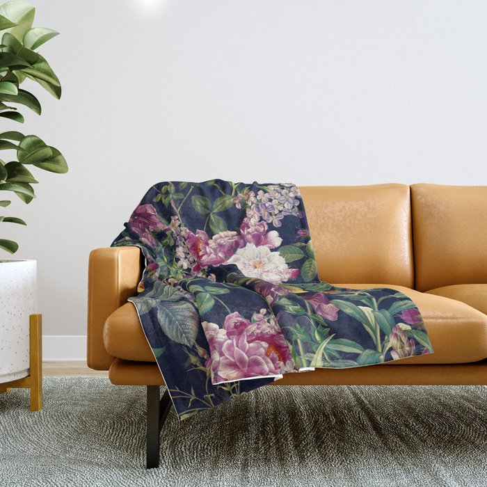 Midnight Forest VII Throw Blanket Gallery Image 1