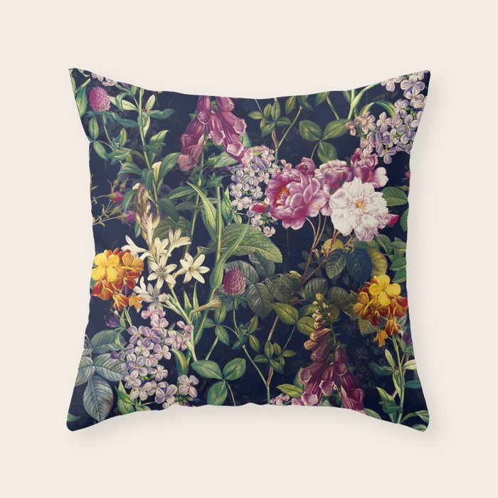 Midnight Forest VII Throw Pillow Gallery Image 1