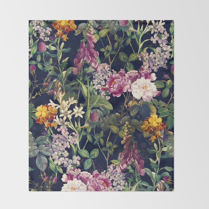 Midnight Forest VII Throw Blanket Gallery Image 2