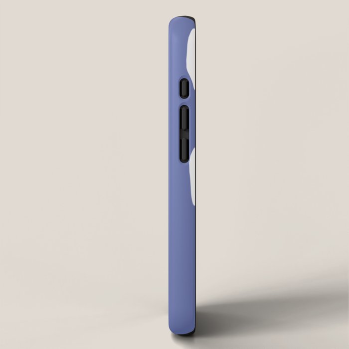 Periwinkle Blue Threaded Stripes Minimalist Modern Pattern iPhone Case Gallery Image 2