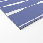 Periwinkle Blue Threaded Stripes Minimalist Modern Pattern Welcome Mat Gallery Image 2