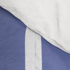Periwinkle Blue Threaded Stripes Minimalist Modern Pattern Comforter Gallery Image 4