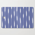 Periwinkle Blue Threaded Stripes Minimalist Modern Pattern Cutting Board Gallery Image 1