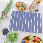 Periwinkle Blue Threaded Stripes Minimalist Modern Pattern Cutting Board Gallery Image 2