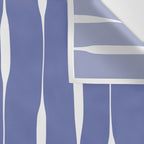 Periwinkle Blue Threaded Stripes Minimalist Modern Pattern Wall Tapestry Gallery Image 3