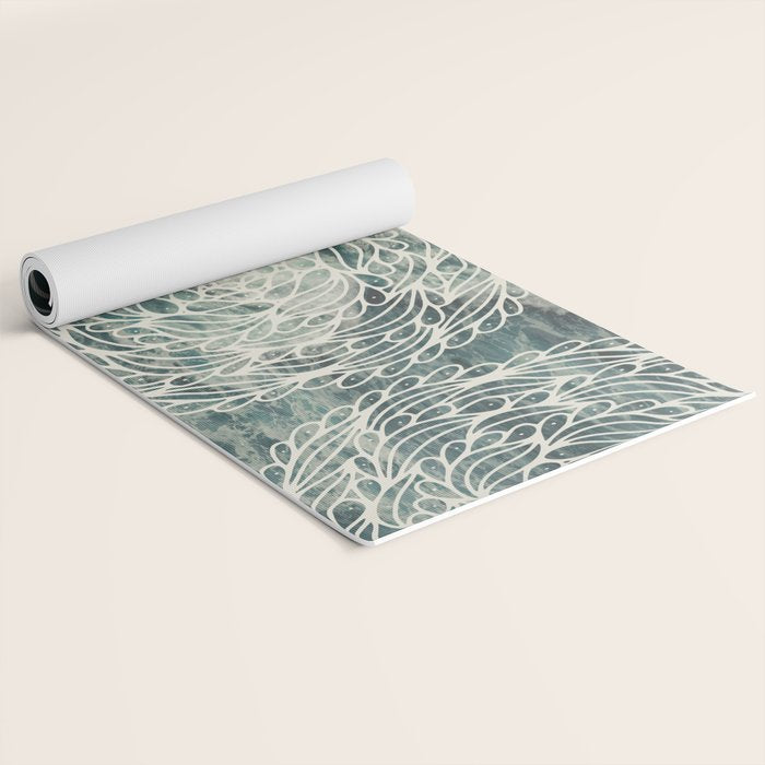 Mandala Ocean Waves Yoga Mat Gallery Image 2