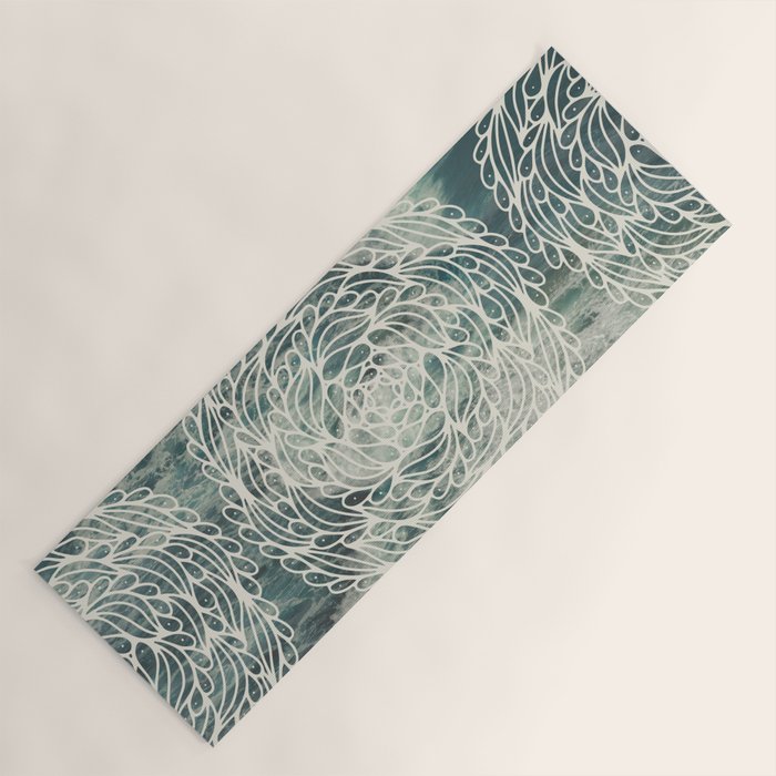 Mandala Ocean Waves Yoga Mat Gallery Image 1