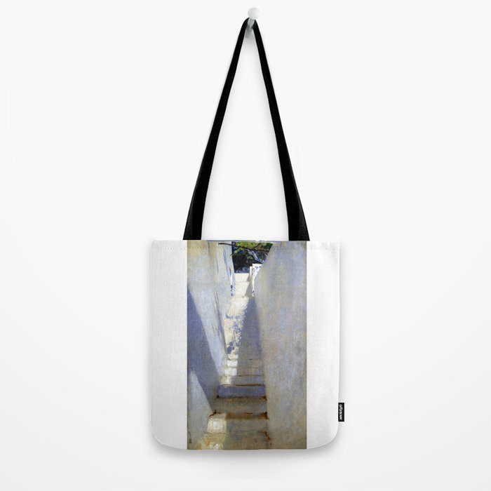 John Singer Sargent Staircase in Capri Tote Bag Gallery Image 2