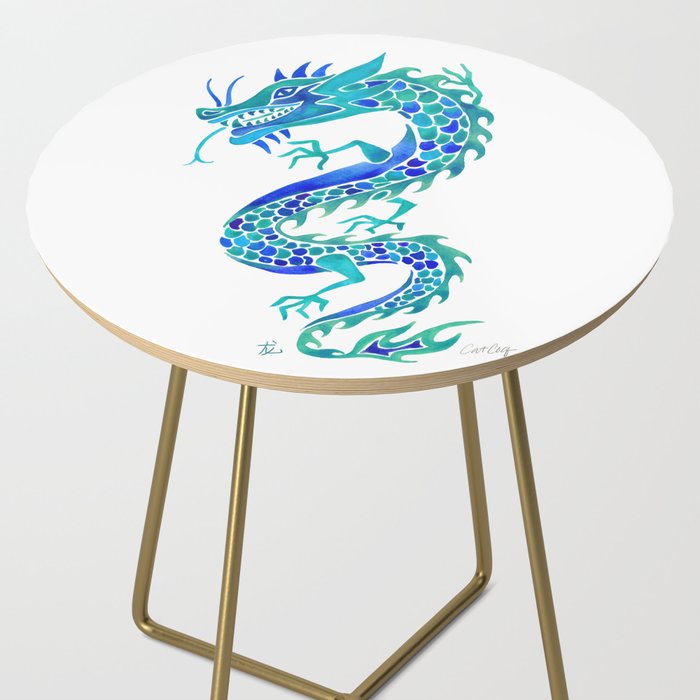 Chinese Dragon - Blue Palette Side Table Gallery Image 2