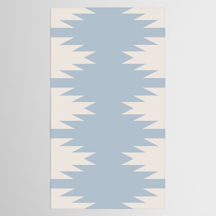 Geometric Southwestern Minimalism - Soft Sky Blue Tablecloth Gallery Image 2