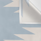 Geometric Southwestern Minimalism - Soft Sky Blue Wall Tapestry Gallery Image 3
