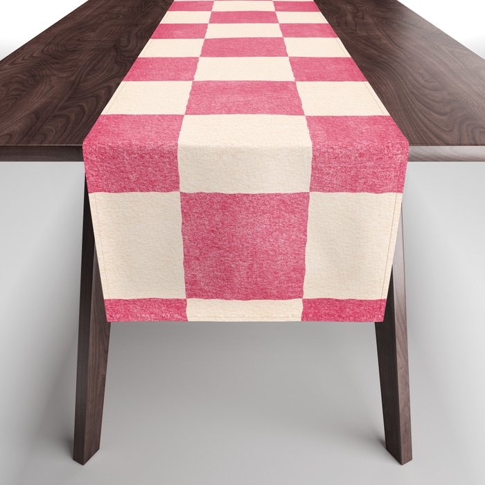 CHECKER - 001 - Dragonfruit Table Runner Gallery Image 1