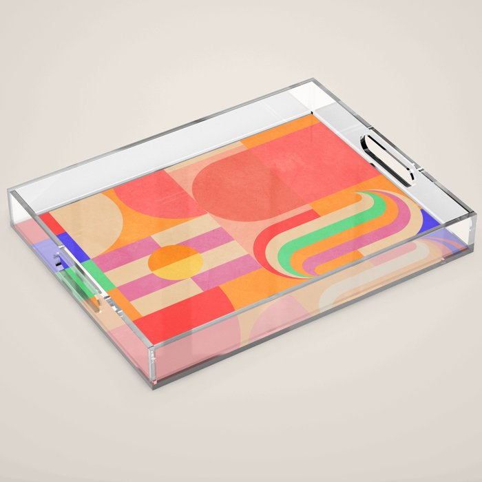 Geometric Shapes 185 Acrylic Tray Gallery Image 1