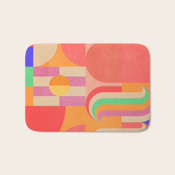 Geometric Shapes 185 Bath Mat Gallery Image 1