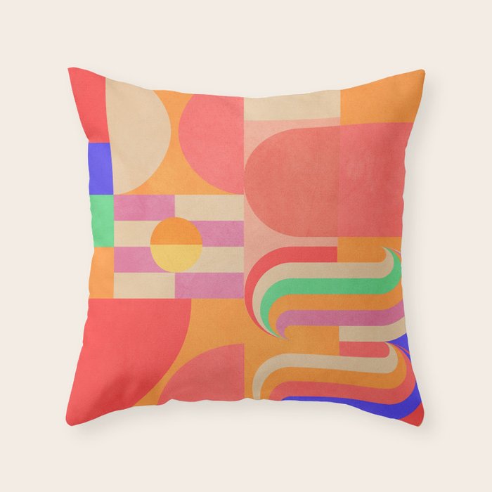 Geometric Shapes 185 Throw Pillow Gallery Image 6