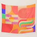 Geometric Shapes 185 Wall Tapestry Gallery Image 4